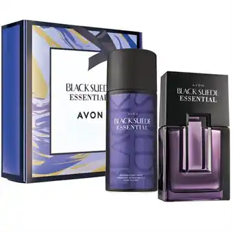 AVON Black suede essential gift set offer