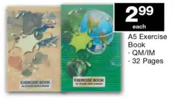 Checkers A5 Exercise Book -QM/IM - 32 pages offer