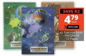 Checkers A5 Exercise Book -FM/QM/IM - 72 pages offer