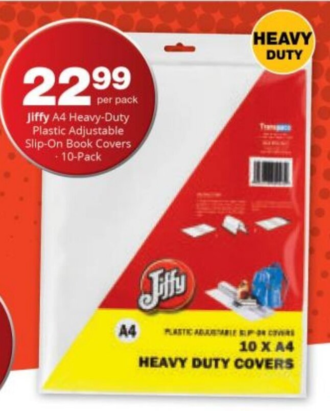 Jiffy Heavy Duty Covers A4 10 pack offer at Checkers