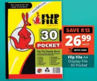 Checkers Flip File A4 Display File 30 pocket offer