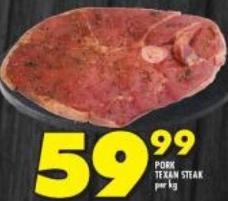 Shoprite Pork Texan Steak offer