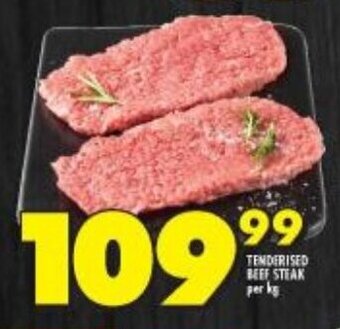 Shoprite Tenderised Beef Steak offer