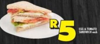 Shoprite Egg & Tomato Sandwich offer