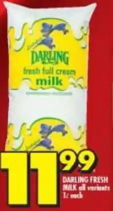 Shoprite Darling Fresh Milk 1L offer