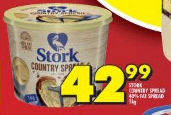 Shoprite Stork Country Spread 40% Fat Spread 1kg offer