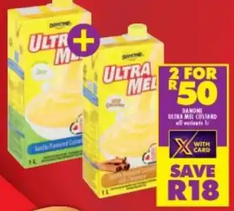 Shoprite Danone Ultra Mel Custard 2x1L offer