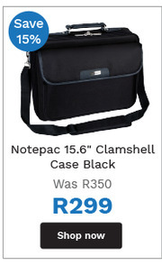 First Shop Targus Notepac 15.6" Clamshell Case (Black) offer