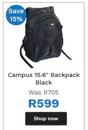 First Shop Targus Campus 15.6" Backpack (Black) offer