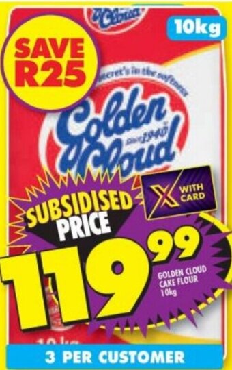 Shoprite Golden CLoud Cake Flour 10kg offer