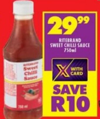 Shoprite Ritebrand Sweet Chilli Sauce 750ml offer