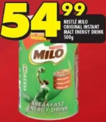 Shoprite Nestlé Milo Original Instant Malt Energy Drink 500g offer