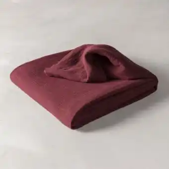Warm wine muslin bedspread