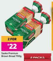 Game Sasko Premium Brown Bread-For 2 x 700g offer