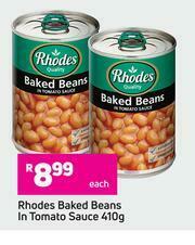 Game Rhodes Baked Beans In Tomato Sauce-410g Each offer