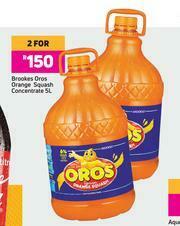 Game Brookes Oros Orange Squash Concentrate-For 2 x 5Ltr offer