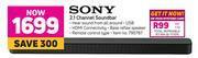 Game Sony 2.1 Channel Soundbar offer