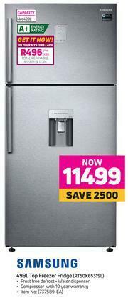 Game Samsung 499Ltr Top Freezer Fridge RT50K6531SL offer