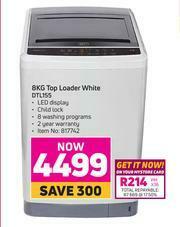 Game Defy 8Kg Top Loader White DTL155 offer