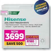 Game Hisense 245Ltr Chest Freezer (White) offer