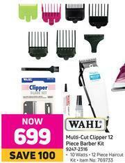 Game Wahl Multi-Cut Clipper 12 Piece Barber Kit 9247-2316 offer