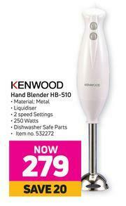 Game Kenwood Hand Blender HB-510 offer