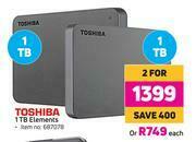 Game Toshiba 1TB Elements-Each offer