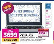 Game Asus Intel Celeron Notebook W202NA offer