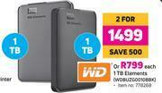 Game WD 1TB Elements WDBUZG0010BBK-Each offer