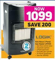 Game Logik Roll About 3 Panel Gas Heater LM1105 offer
