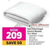 Game Pure Pleasure Non Fitted Single Electric Blanket-75 x 115cm Each offer