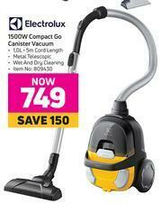 Game Electrolux 1500W Compact Go Canister Vacuum offer
