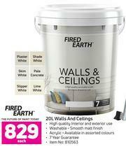 Game Fired Earth 20L Walls & Ceilings-Each offer