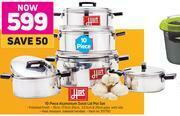 Game Hart 10 Piece Aluminium Solid Pot Set offer