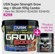 Game USN Super Strength Grow 4Kg + Qhush 105g Combo offer