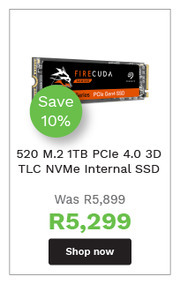 First Shop Seagate 520 M.2 1TB Pcle 4.0 3D TLC NVMe Internal SSD offer