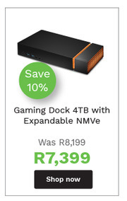 First Shop Seagate Gaming Dock 4TB With Expandable NMVe offer