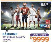 Everyshop Samsung 58" UHD 4K Smart TV TU7000 offer