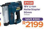 Everyshop Ryobi 18V Li-Ion Nailer Stapler 50mm offer