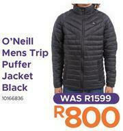 O'Neill Mens Trip Puffer Jacket (Black)