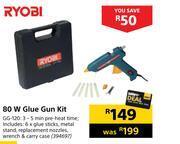 Builders Warehouse Ryobi 80w glue gun kit offer