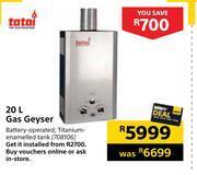 Builders Warehouse Totai 20l gas geyser offer