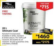 Builders Warehouse Fired earth ultimate coat-20l offer