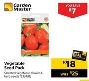 Builders Warehouse Garden master vegetable seed pack offer