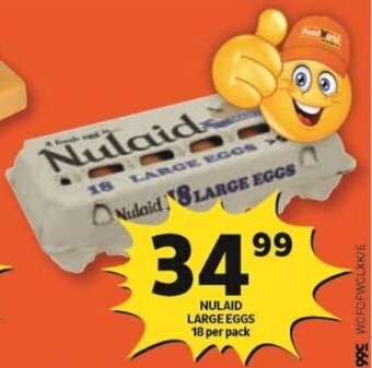 Shoprite Nulaid Large Eggs 18 per pack offer