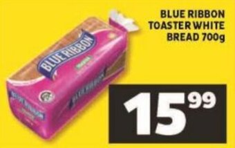 Shoprite Blue Ribbon Toaster White Bread 700g offer