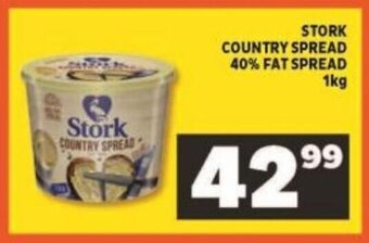 Shoprite Stork Country Spread 40% Fat Spread 1kg offer