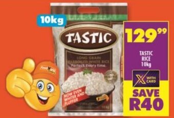 Shoprite Tastic Rice 10kg offer