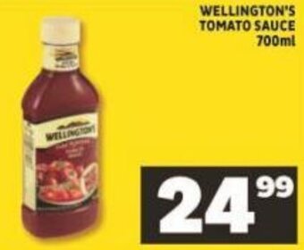 Shoprite Wellington's Tomato Sauce 700ml offer