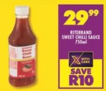Shoprite Ritebrand Sweet Chilli Sauce 750ml offer